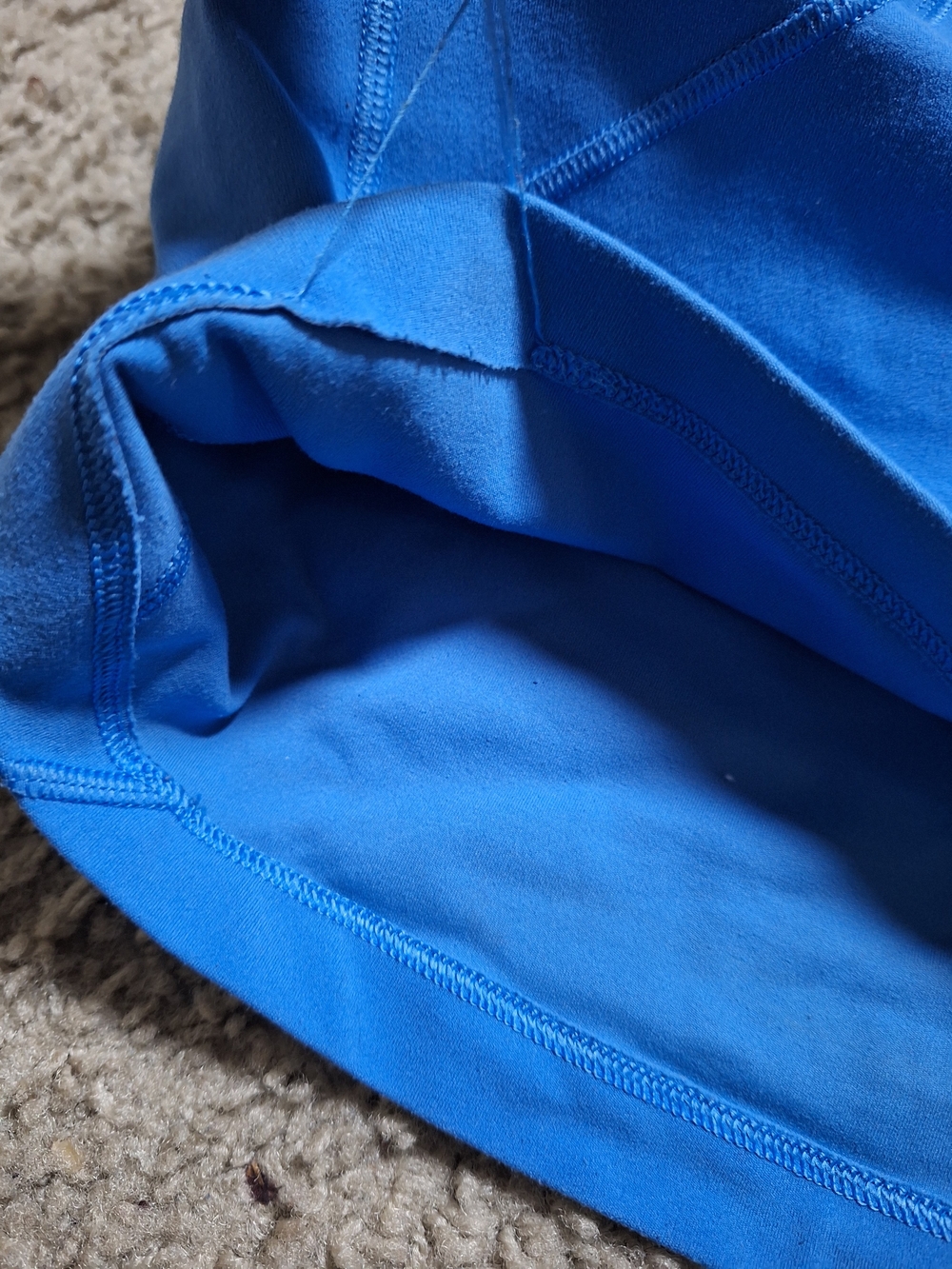 Lululemon Athletica Blue Align V-Neck Cropped Tank Top w/ Built-in Bra Size 14 - Picture 6 of 8